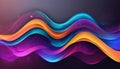 A colorful wave of light