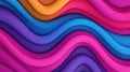 Colorful wave patterns create a dynamic and vibrant background for design projects Royalty Free Stock Photo