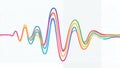 Colorful Waveforms â Abstract Signal Visualization with Harmonic Motion Royalty Free Stock Photo