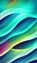 Colorful waves on abstract backdrop, a visual orchestra Royalty Free Stock Photo