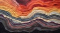 Colorful Waves: Abstract Textile Art Inspired By Desert Colors