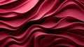 Colorful waves 3d shape texture background. Raspberry pink and dark chocolate color palette