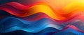 Colorful Waves of Minimalism - Prosperity in Simplicity. Concept Minimalist Decor, Colorful