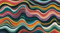 colorful wavy abstract lines pattern Royalty Free Stock Photo