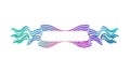 Colorful Wavy Abstract Ribbon Banner, Dynamic Flow, vector design Generative AI Royalty Free Stock Photo