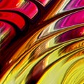 Colorful wavy and lighted background computer illustration and image design