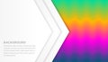 Colorful wavy line pattern combination with white grey gradient background.