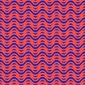 Colorful wavy lines seamless pattern. Vector texture with bright waves, stripes Royalty Free Stock Photo