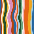 Colorful Wavy Patterned Abstract Background in Vibrant Trending Tones. Royalty Free Stock Photo