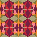 Abstract seamless colourful pattern geometric backgrounds vector design Royalty Free Stock Photo
