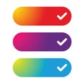 Colorful Web Button set Royalty Free Stock Photo