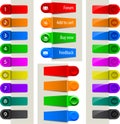 Colorful web elements Royalty Free Stock Photo