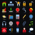 Colorful web icons Royalty Free Stock Photo