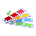 Colorful web palette icon isometric vector. Responsive web design Royalty Free Stock Photo