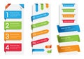 Colorful Web Stickers, Tags and Labels Royalty Free Stock Photo