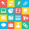 Colorful website icons set great for any use. Vector EPS10. Royalty Free Stock Photo