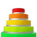 Colorful wedding cake Royalty Free Stock Photo