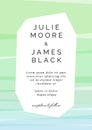 Colorful Wedding Invitation template