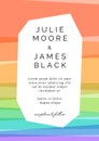 Colorful Wedding Invitation template