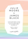 Colorful Wedding Invitation template