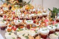 Colorful Wedding Table with all the goodies on display Royalty Free Stock Photo