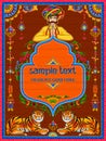 Colorful welcome banner in truck art kitsch style of India Royalty Free Stock Photo