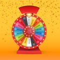 Colorful wheel of luck or fortune infographic. Vector