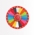 Colorful wheel of luck or fortune infographic. Vector