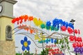 Colorful windmills in Putrajaya Malaysia Royalty Free Stock Photo