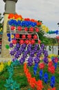 Colorful windmills in Putrajaya Malaysia Royalty Free Stock Photo