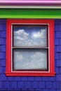 Colorful window exterior