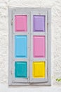 Colorful window shutters Royalty Free Stock Photo