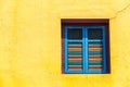 Colorful windows and details on a colonial house in Little India Royalty Free Stock Photo