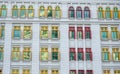 Colorful windows at the government building in Singapore Royalty Free Stock Photo