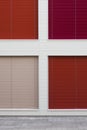 Colorful windows shutters Royalty Free Stock Photo