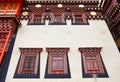 Colorful windows in Songzanlin Monastery in Zhongdian (Shangri-La), Yunnan, China