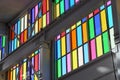 Colorful Windows of the Trafo Hall in Baden, Switzerland
