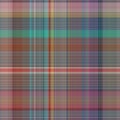 Colorful winter masculine seamless plaid texture. Multicolor space dyed effect checker background. Woven tweed pattern