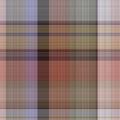 Colorful winter masculine seamless plaid texture. Multicolor space dyed effect checker background. Woven tweed pattern