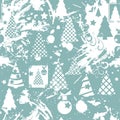 VECTOR. Colorful winter pattern. New Year. Seamless vector background. Winter story. Each element individually for easy editing.