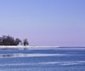 Colorful Winter Shore Royalty Free Stock Photo