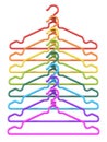 Colorful wire cloth hanger 3D