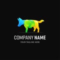 Colorful Wolf Logo Template