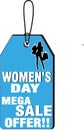 COLORFUL WOMEN`S DAY MEGA SALE OFFER ICON WEB BUTTON