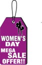 COLORFUL WOMEN`S DAY MEGA SALE OFFER ICON WEB BUTTON