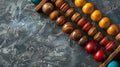 Colorful of wood abacus, background