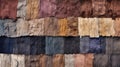 Colorful Wood Collection: Creased, Crinkled, Wrinkled Tapestry-like Art