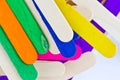 Colorful wood ice lolly sticks Royalty Free Stock Photo
