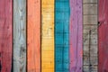 Colorful Wood Planks Background colorful rainbow painted wood background Royalty Free Stock Photo