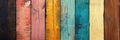 Colorful Wood Planks Background colorful rainbow painted wood background Royalty Free Stock Photo